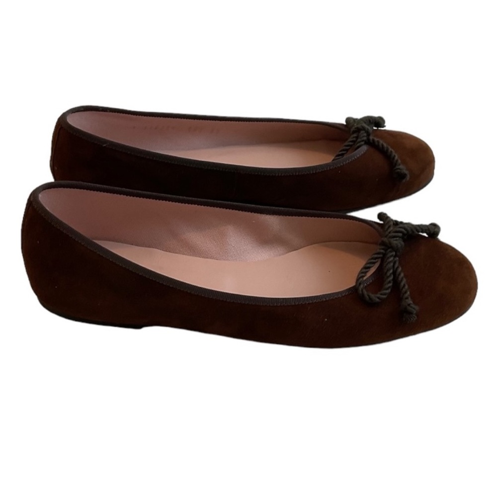 NWOT - PRETTY BALLERINA WOMEN FLAT Burgundy - Suede Ballet Flats - SZ 40